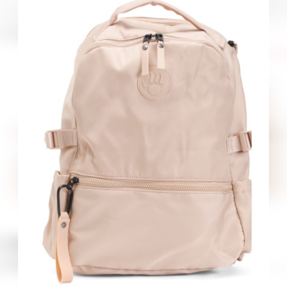 BearPaw PAWZ Beige Nylon Backpack